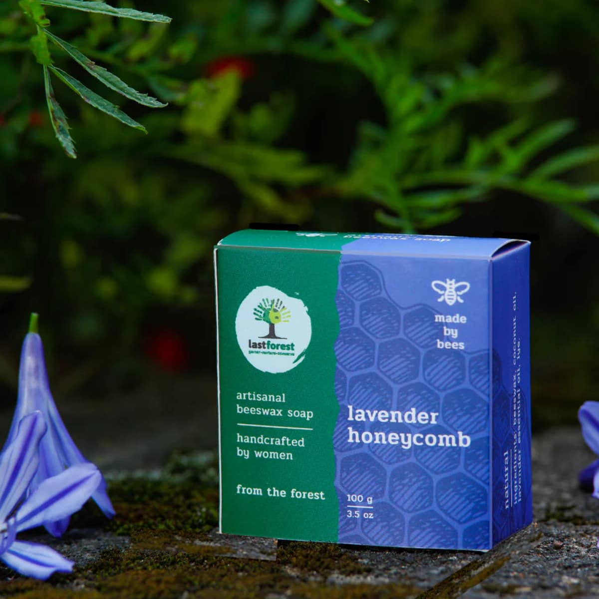 Last Forest Honingraat Bijenwaszeep Lavendel afbeelding