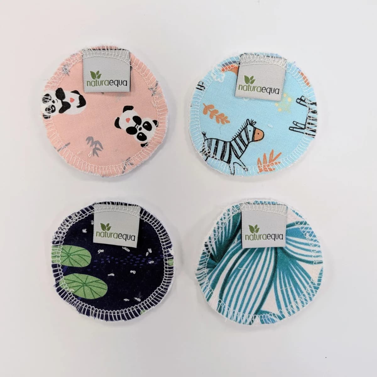 NaturaEqua Biologische en herbruikbare make-up remover pads 4 stuks afbeelding