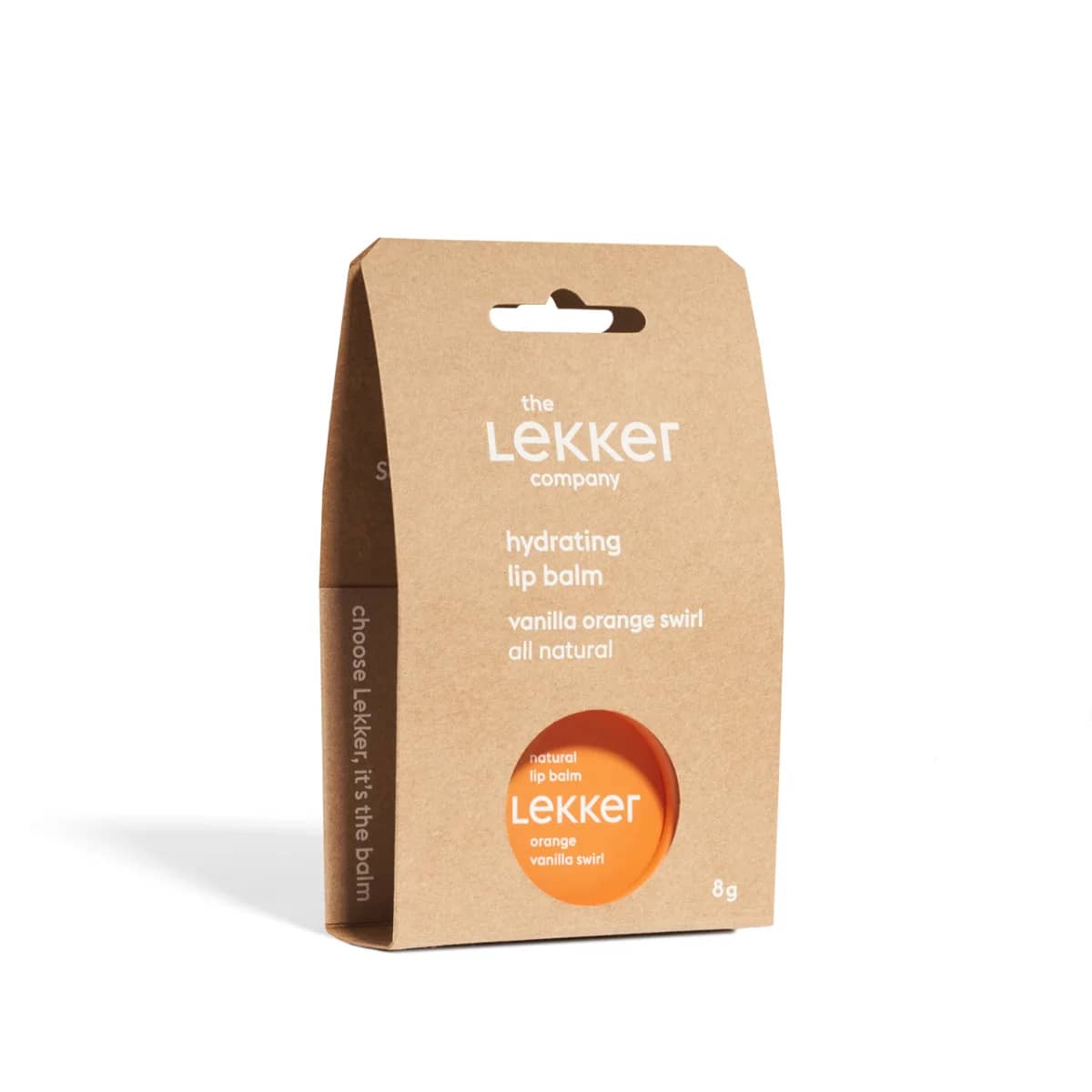 The Lekker Company Orange Vanilla Swirl Lippenbalsem afbeelding