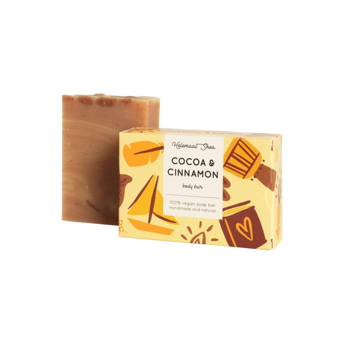 HelemaalShea Cacao & Kaneel Zeep afbeelding