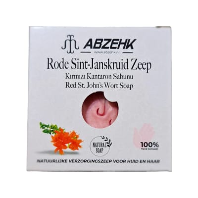Abzehk - Rode Sint-Janskruid Zeep | Kirmizi Kantaron Sabunu
