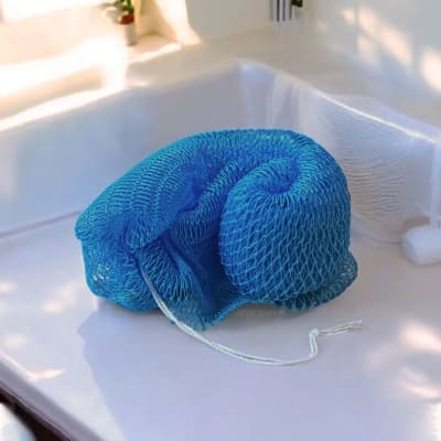 Africanfabs - Afrikaanse Net Sponge | Net Spons Licht Blauw