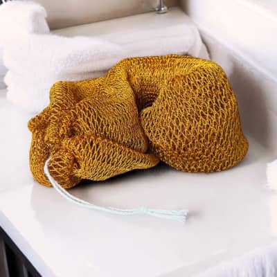 Africanfabs - Afrikaanse Net Sponge | Net Spons Mosterd