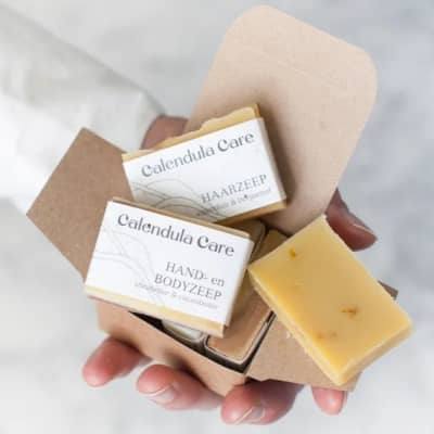 Calendula care - Cadeaupakket | 4 Mini Zeepjes
