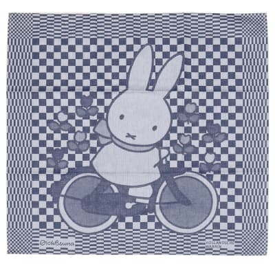 Hollandsche Waaren - Theedoek Dick Bruna | Nijntje op fiets