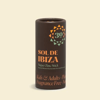Sol de Ibiza - Plasticvrije Natuurlijke Zonnecreme Stick SPF 30 Parfumvrij