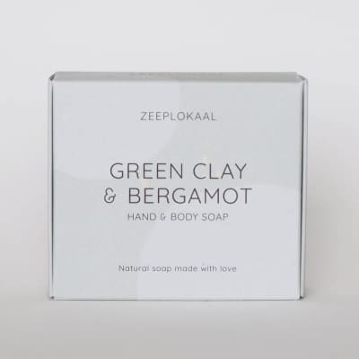 Zeeplokaal - Groene Klei & Bergamot Zeep