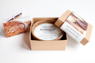 Werfzeep - Scheerkom van robuust aardewerk
