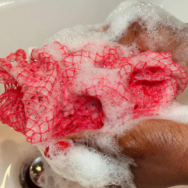 Africanfabs Afrikaanse Net Sponge | Net Spons Neon groen