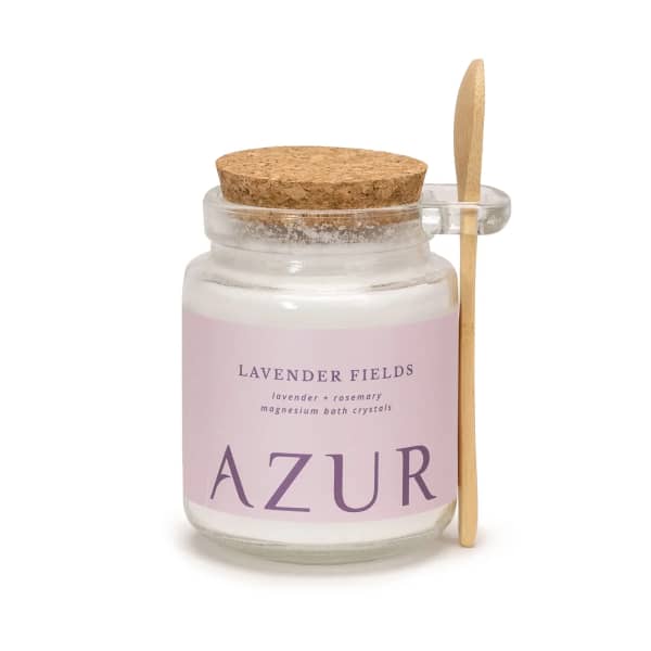 Azur Natural Bodycare Badzout Lavender Fields gemaakt van puur magnesiumzout