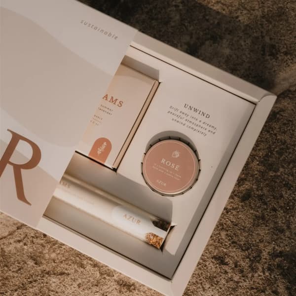 Azur Natural Bodycare Unwind Gift Set met Sunset Dreams