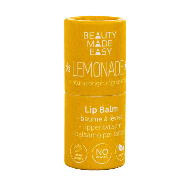 Beauty Made Easy Papertube Vegan Lipbalm Lemonade