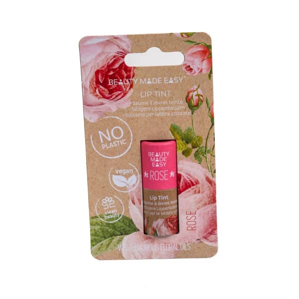 Beauty Made Easy Papertube Vegan Tinted Lip Balm Roos