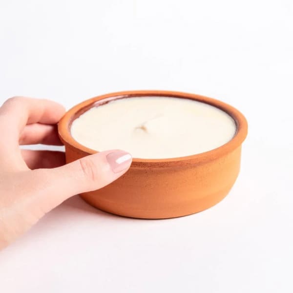 Boavista Circular Vaste afwasmiddel met navulbare terracotta keramische kom