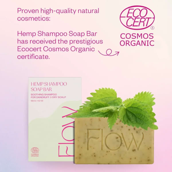 Flow Cosmetics Shampoo bar Hennep voor een problematische en droge hoofdhuid