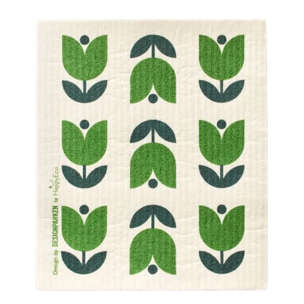 HappyEco Zweedse Vaatdoek Tulpen