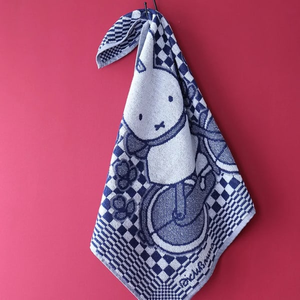 Hollandsche Waaren Keuken handdoek Dick Bruna | Nijntje op de fiets