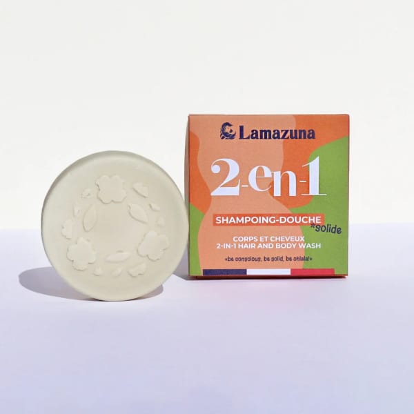 Lamazuna 2-in-1 Shampoo Bar en Lichaamszeep voor alle haartypes