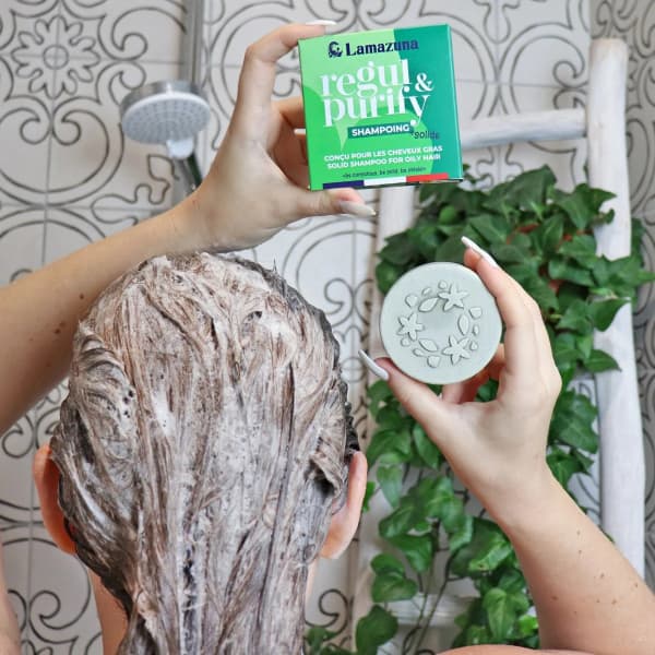 Lamazuna Regul & Purify Shampoo Bar voor vet haar