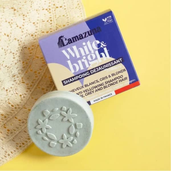 Lamazuna White & Bright Shampoo Bar voor grijs haar