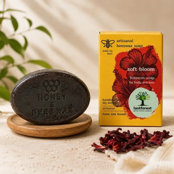 Last Forest Beeswax Soft Bloom Hibiscus Hair & Body Bar