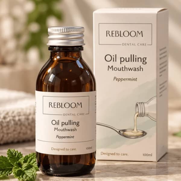 Rebloom Care Oil Pulling met kokosolie en pepermunt