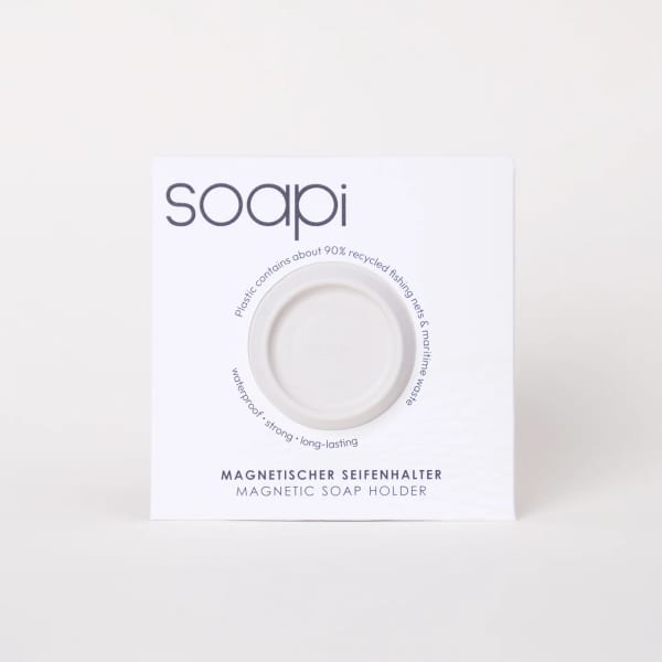 Soapi Soapi Magnetic Soap Holder Cream White