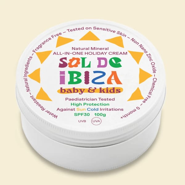 Sol de Ibiza Plasticvrije Natuurlijke Zonnecreme Baby & Kids SPF 30 Parfumvrij