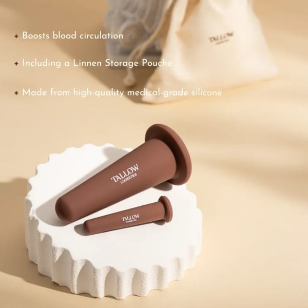 Tallow Cosmetics Gezichts Cupping Tools voor Cupmassage