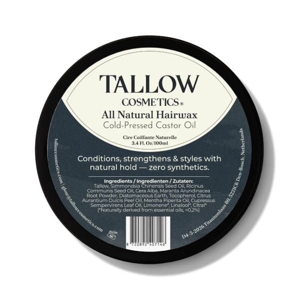 Tallow Cosmetics Tallow Natuurlijke Haarwax | Natuurlijke styling met verzorgende werking