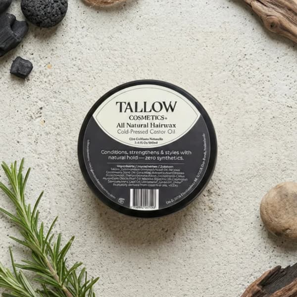 Tallow Cosmetics Tallow Natuurlijke Haarwax | Natuurlijke styling met verzorgende werking