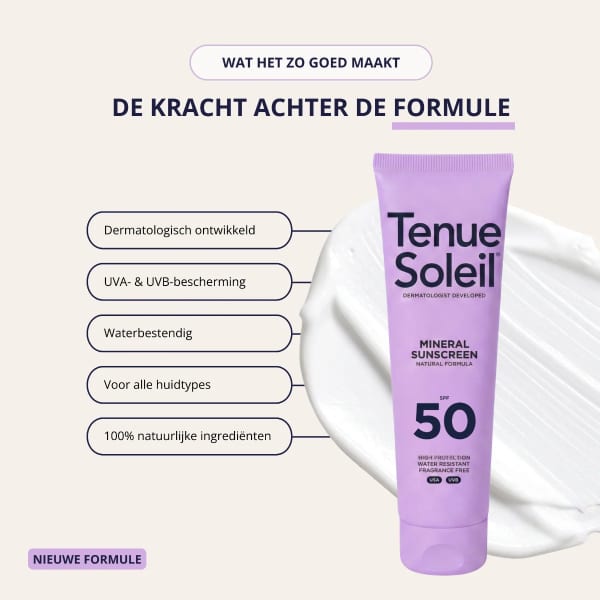 Tenue Soleil Minerale Zonnecrème SPF50