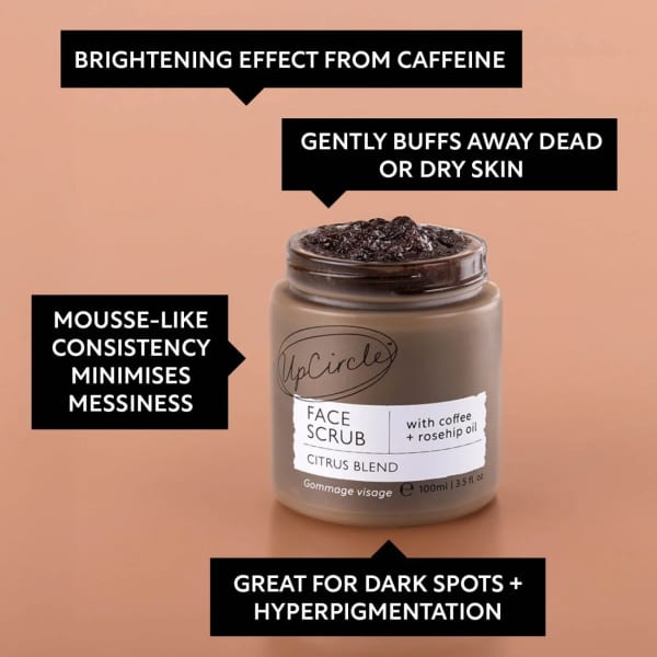 UpCircle Face Scrub with Coffee & Rosehip Oil