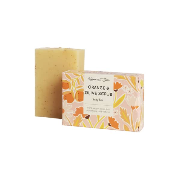 HelemaalShea Orange & Olive Scrub Zeep