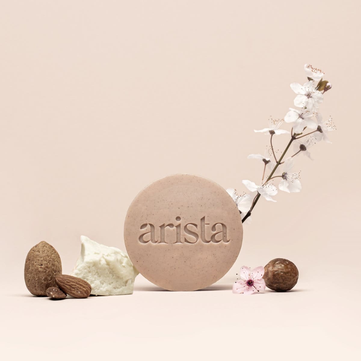 Shampoo Bar voor Krullend Haar | Sulfaatvrije Vaste Shampoo | Zoete Amandelolie, Sheaboter & Wasnotenpoeder Shampoo