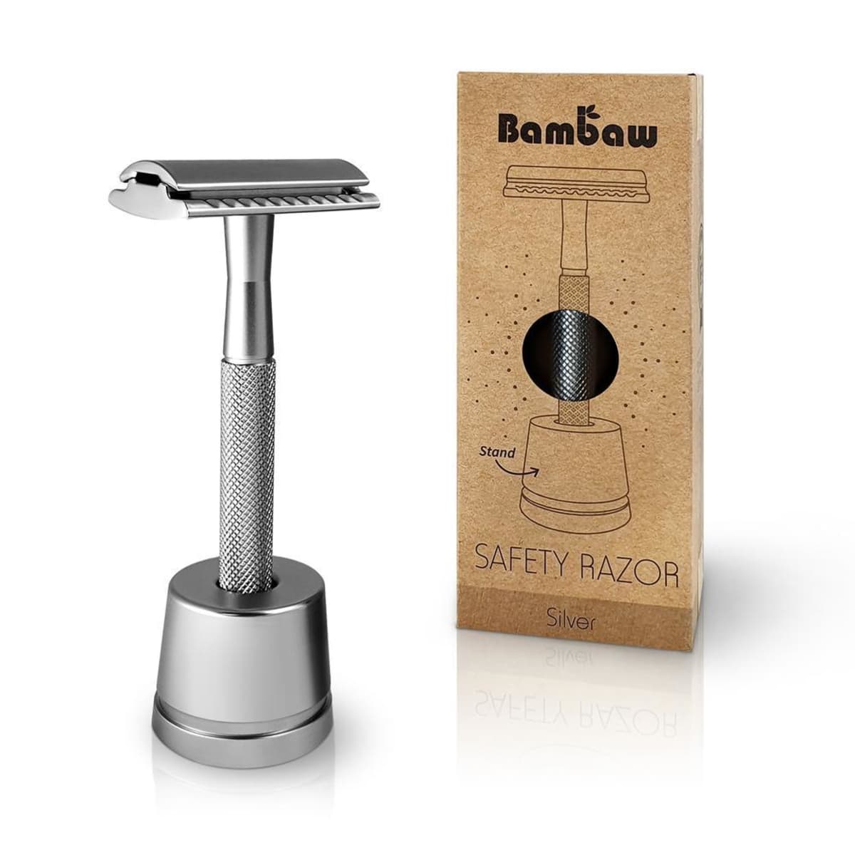 Bambaw Metal Safety Razor With Stand
