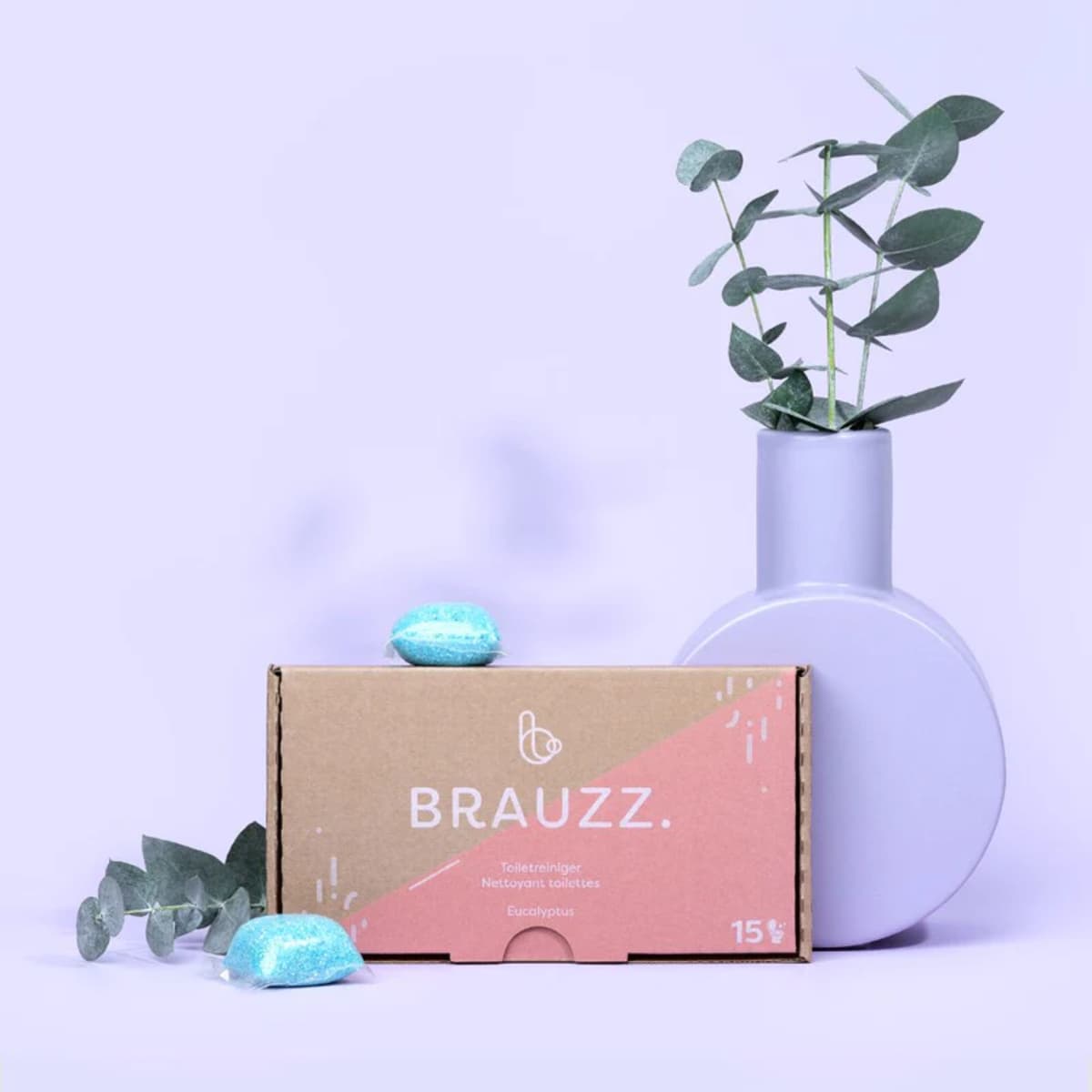 Brauzz toiletreiniger - Eucalyptus geur (15 dosissen)