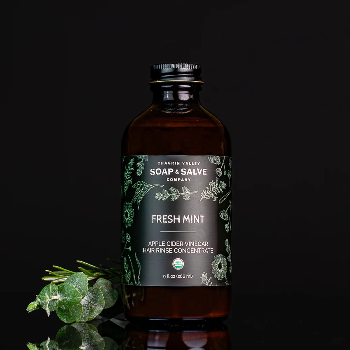 Chagrin Valley Apple Cider Vinegar Rinse Concentrate: Fresh Mint afbeelding