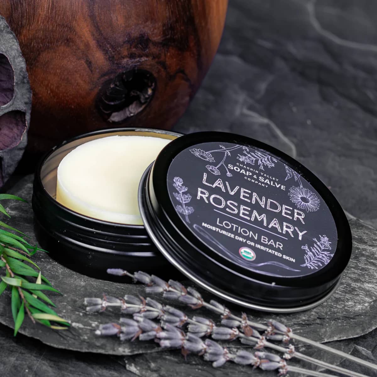 Chagrin Valley Primrose Lavender Rosemary Lotion Bar afbeelding