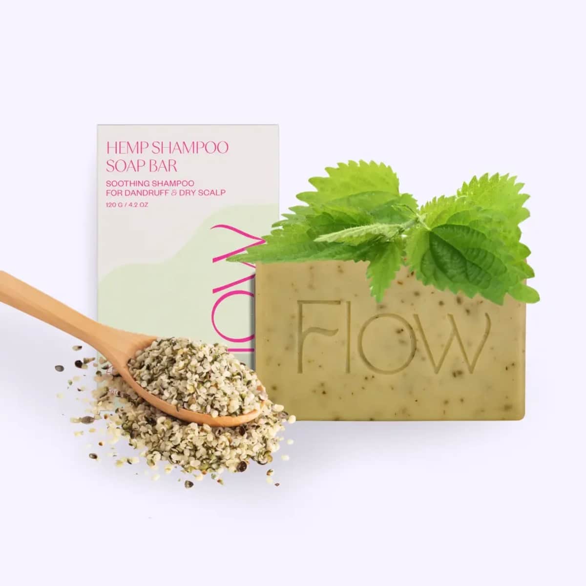 Flow Cosmetics Shampoo bar Hennep - voor een problematische en droge hoofdhuid