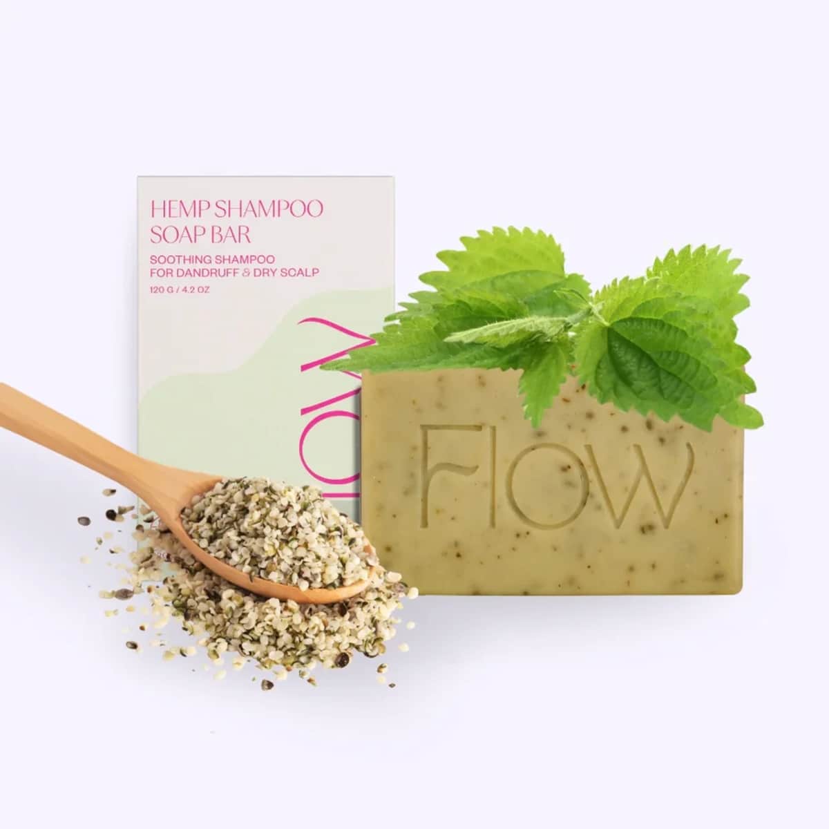Flow Cosmetics Shampoo bar Hennep - voor een problematische en droge hoofdhuid