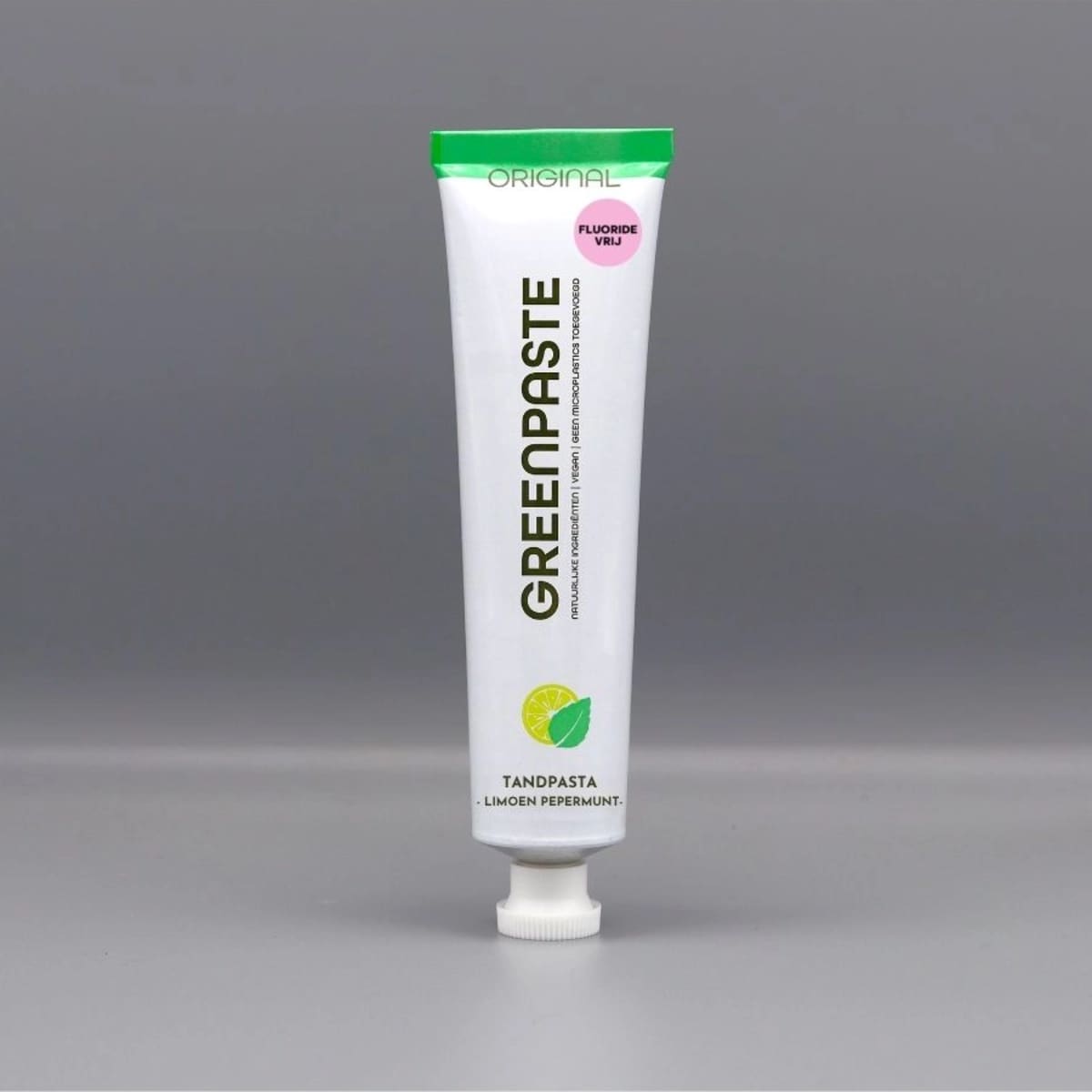 Greenpaste Tandpasta Original Limoen Pepermunt Fluoridevrij afbeelding