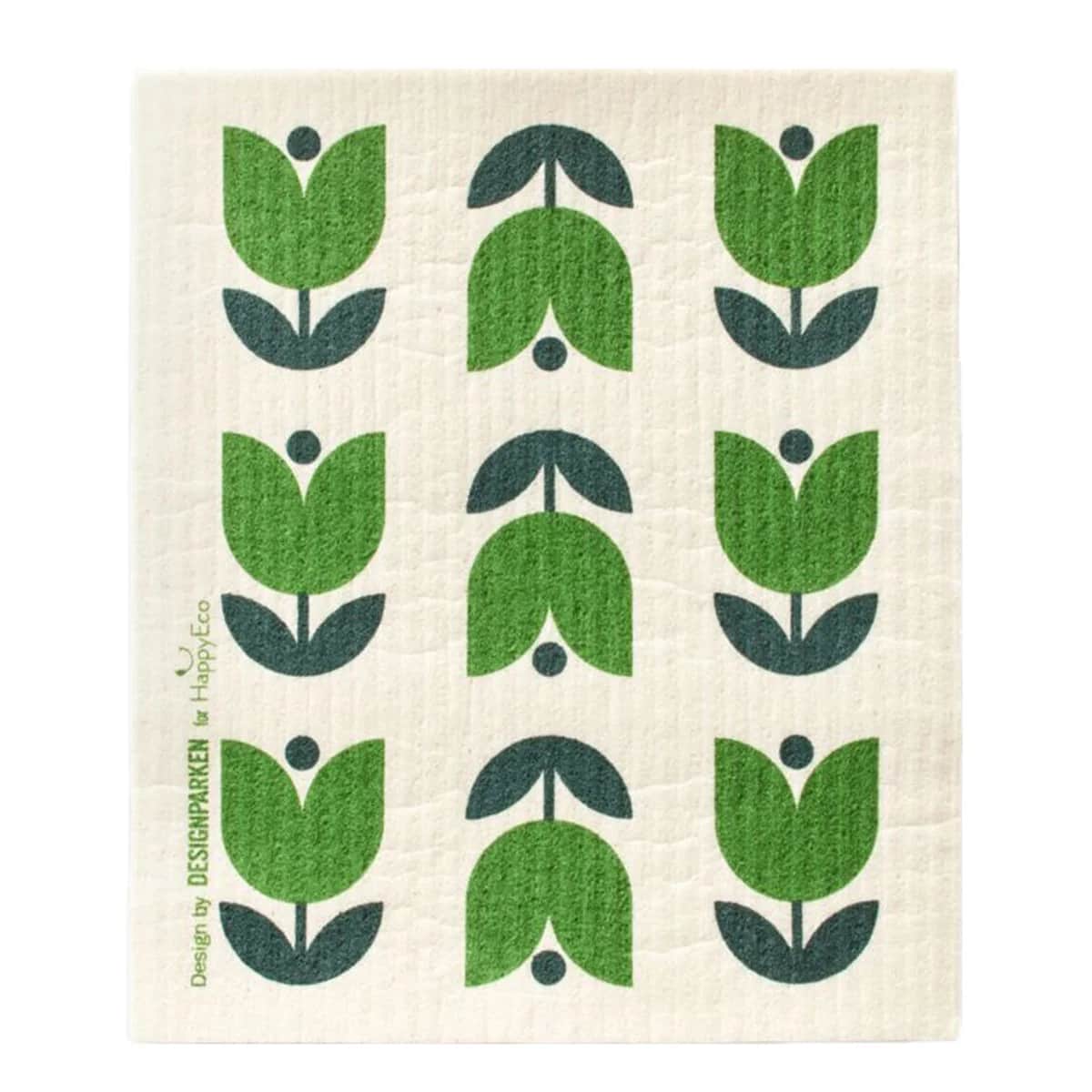HappyEco Zweedse Vaatdoek Tulpen afbeelding
