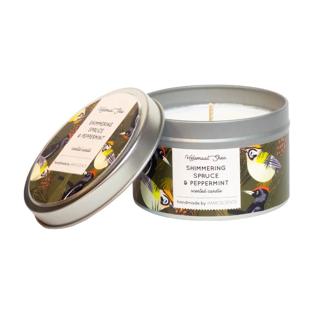 HelemaalShea Geurkaars Shimmering Spruce & Peppermint afbeelding