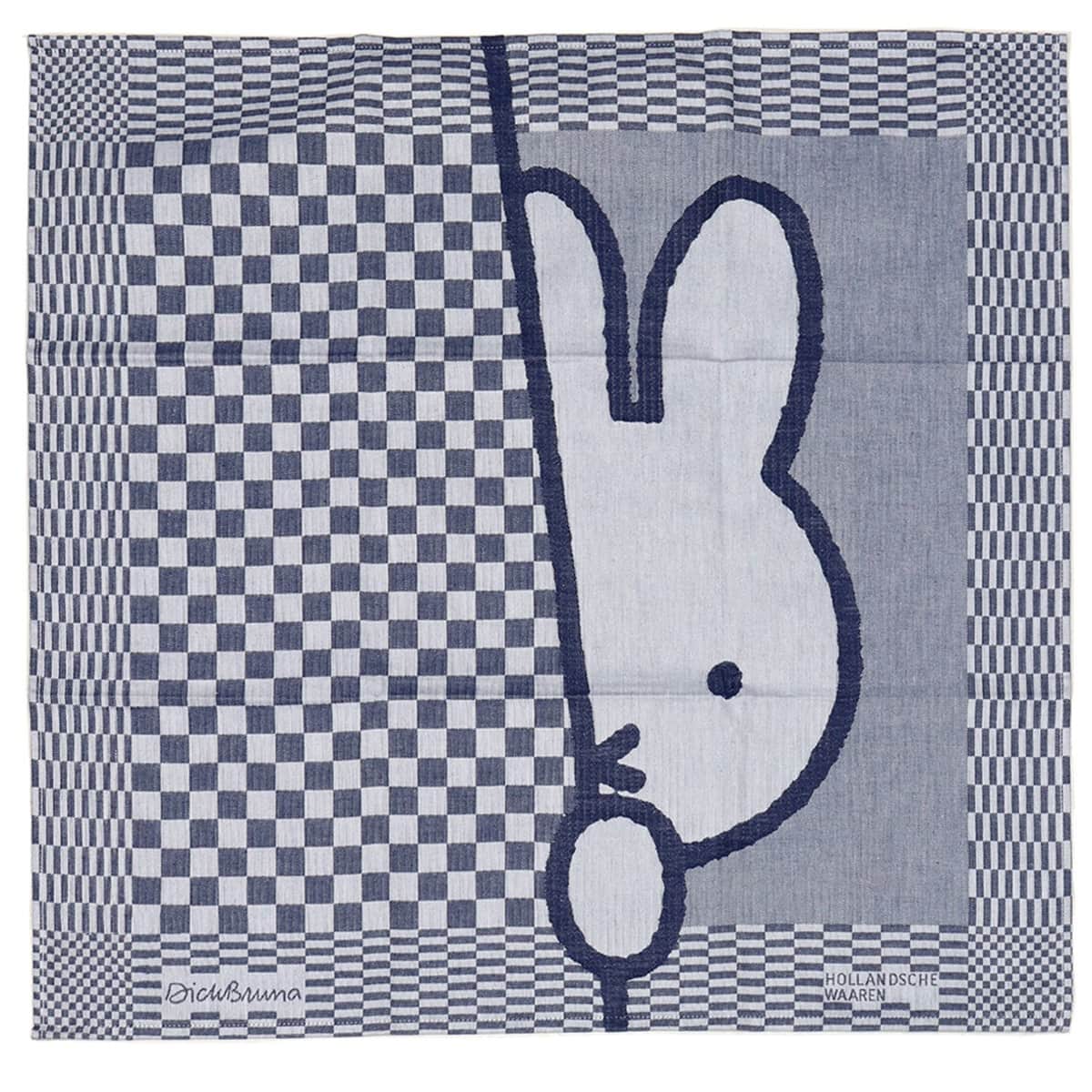 Hollandsche Waaren Theedoek Dick Bruna | Nijntje kijkt afbeelding