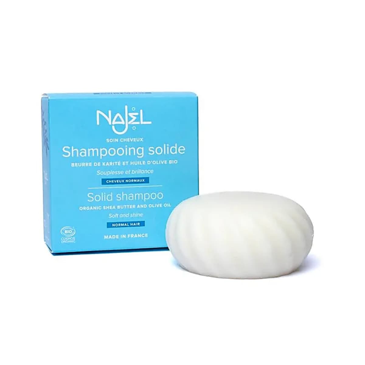 Shampoo bar (haarzeep), Najel, biologisch en vegan, 75 gram