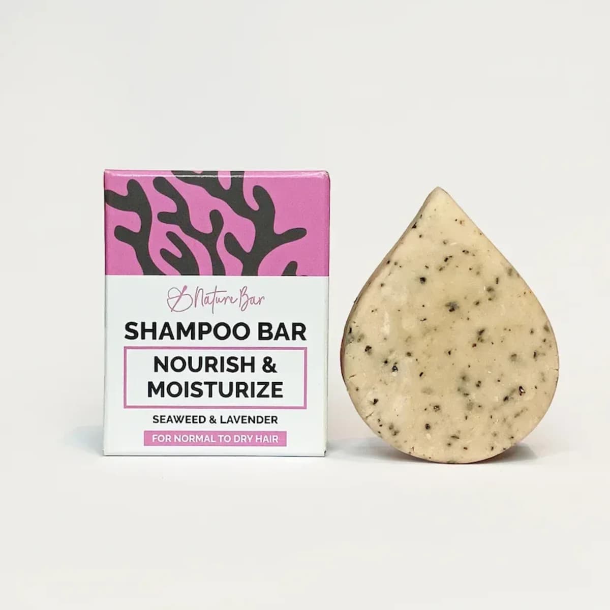 Nature Bar Shampoo Bar Voedt & Herstel met Zeewier & Lavendel | Normaal tot droog haar afbeelding
