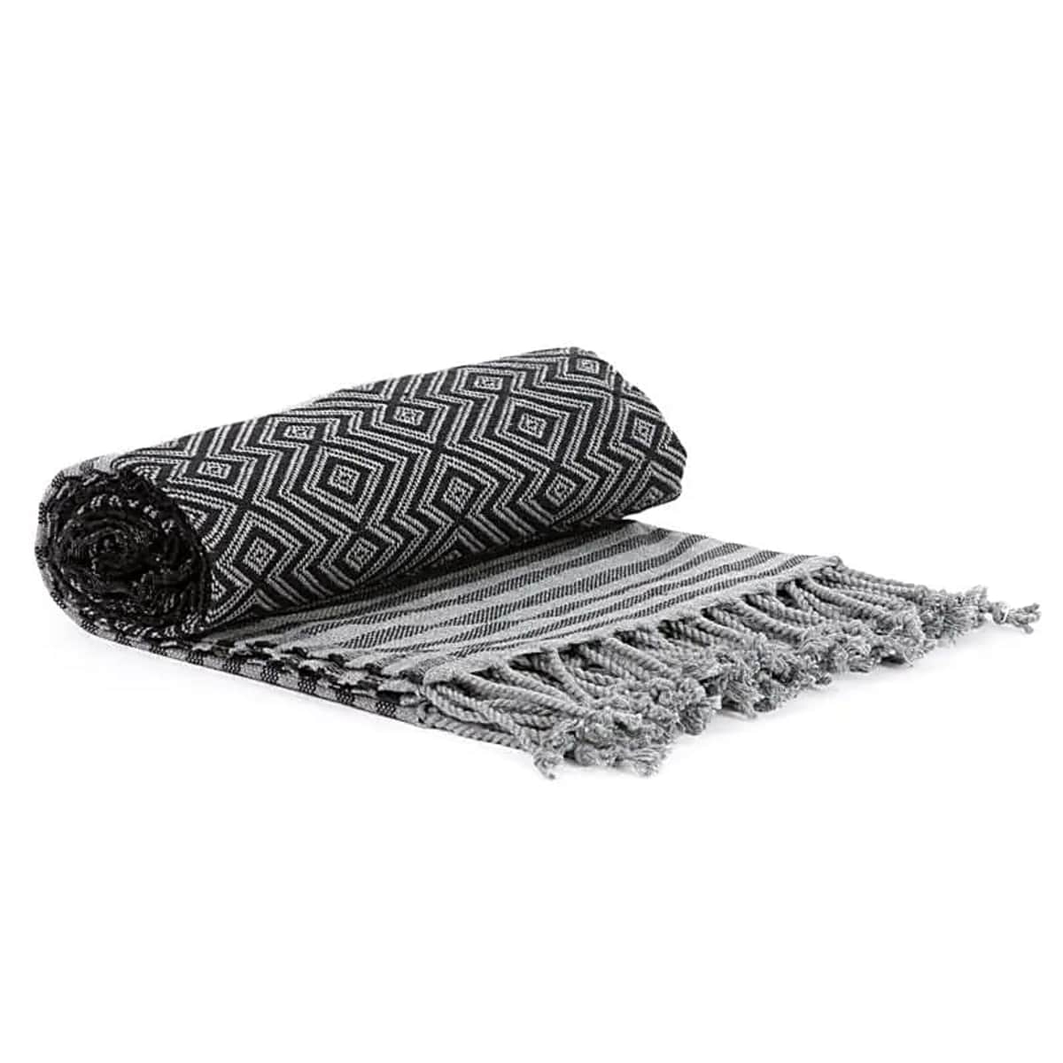 Ottoman Atelier Hamamdoek Zwart afbeelding