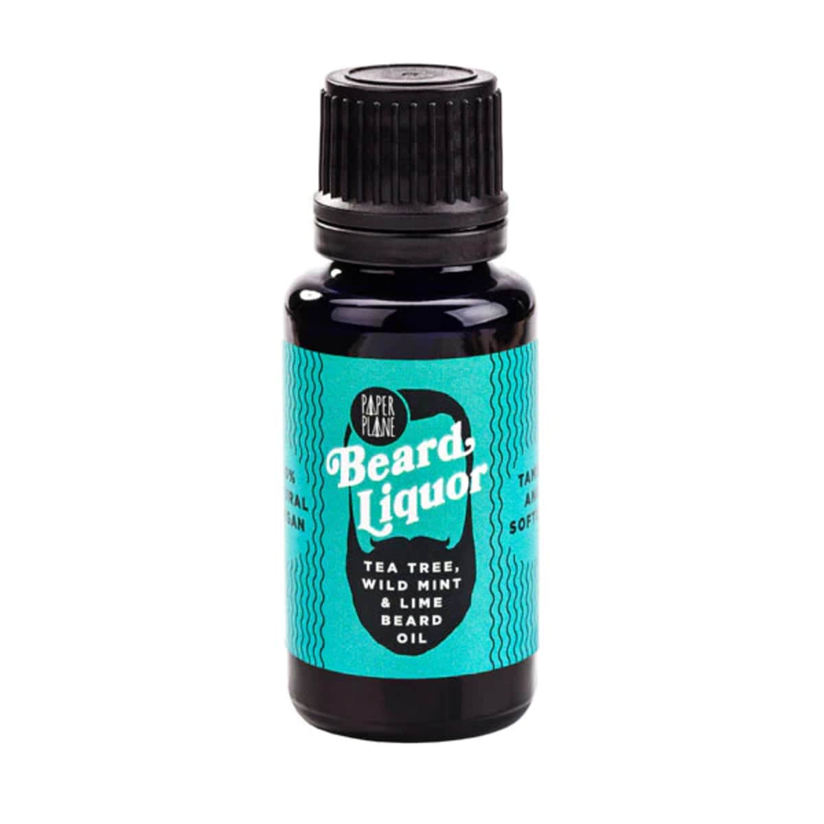 Paper Plane Beard Liquor Beard Oil Tea Tree, Wild Mint & Lime