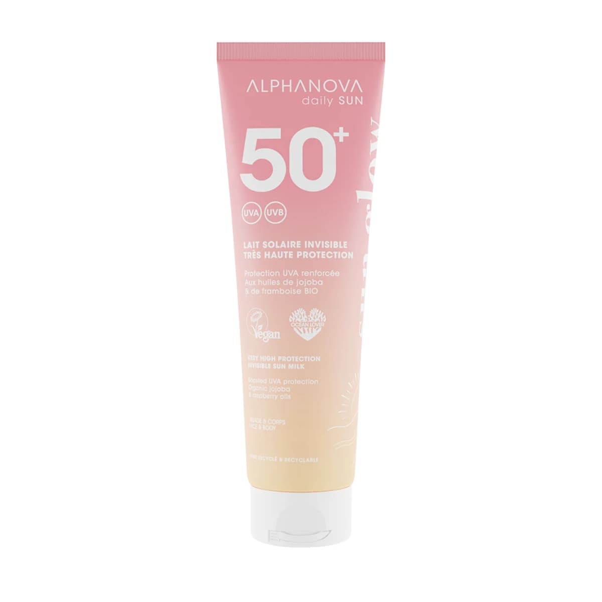 Alphanova Daily Sun Invisible Sun Milk SPF50+ Sun Glow afbeelding